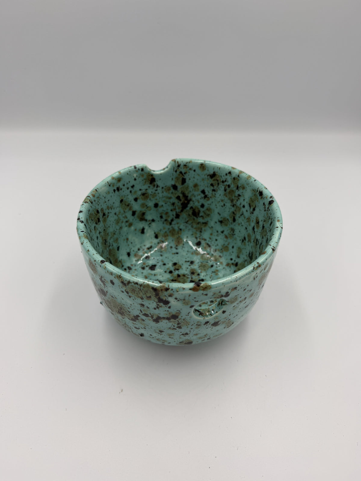 Turquoise Speckled Noodle Bowl