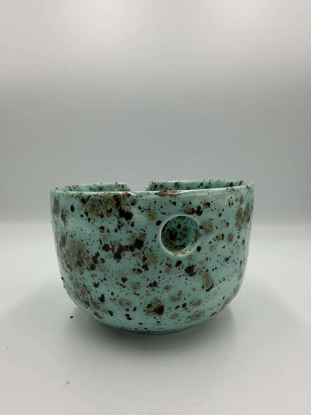 Turquoise Speckled Noodle Bowl