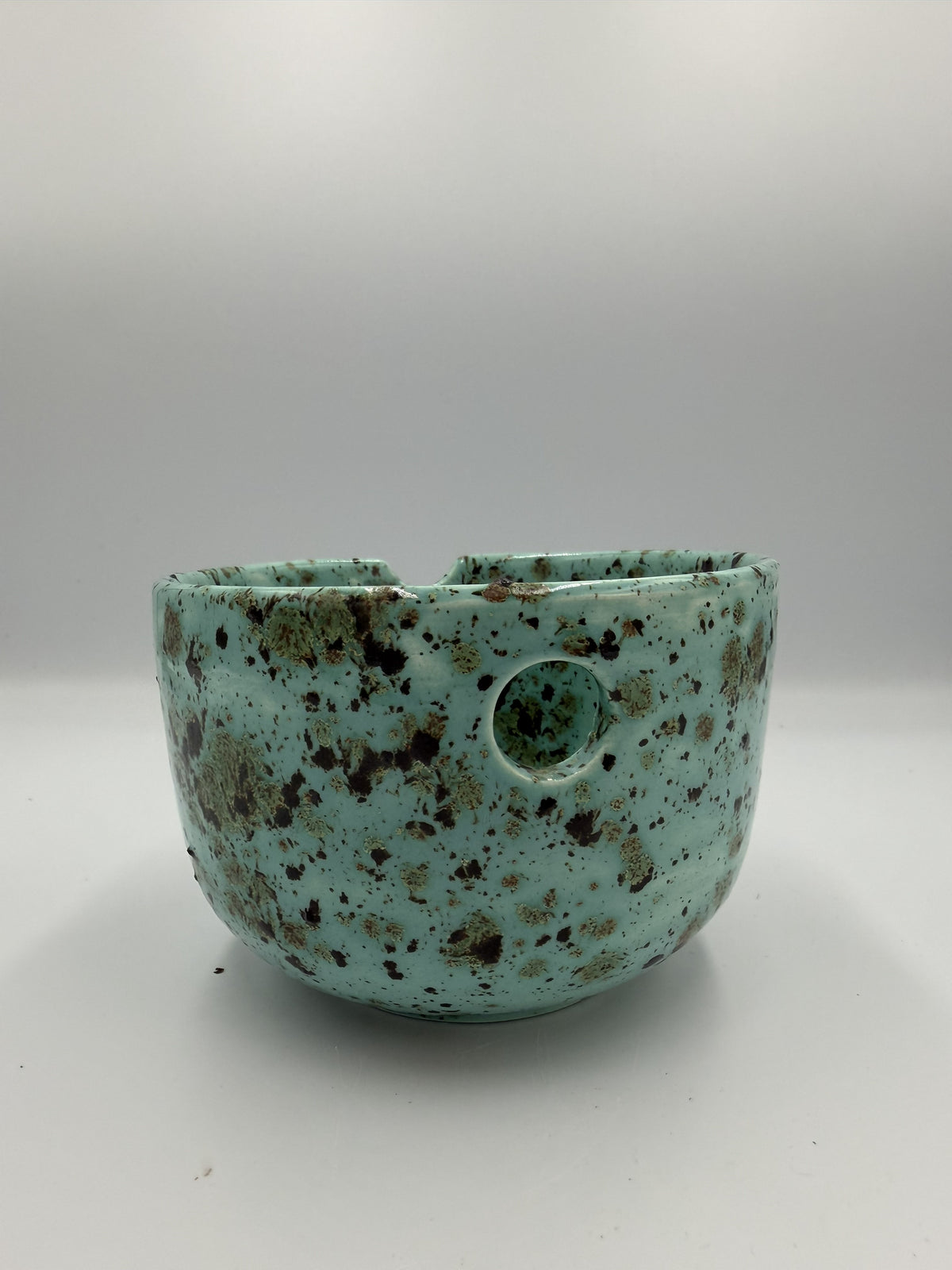 Turquoise Speckled Noodle Bowl